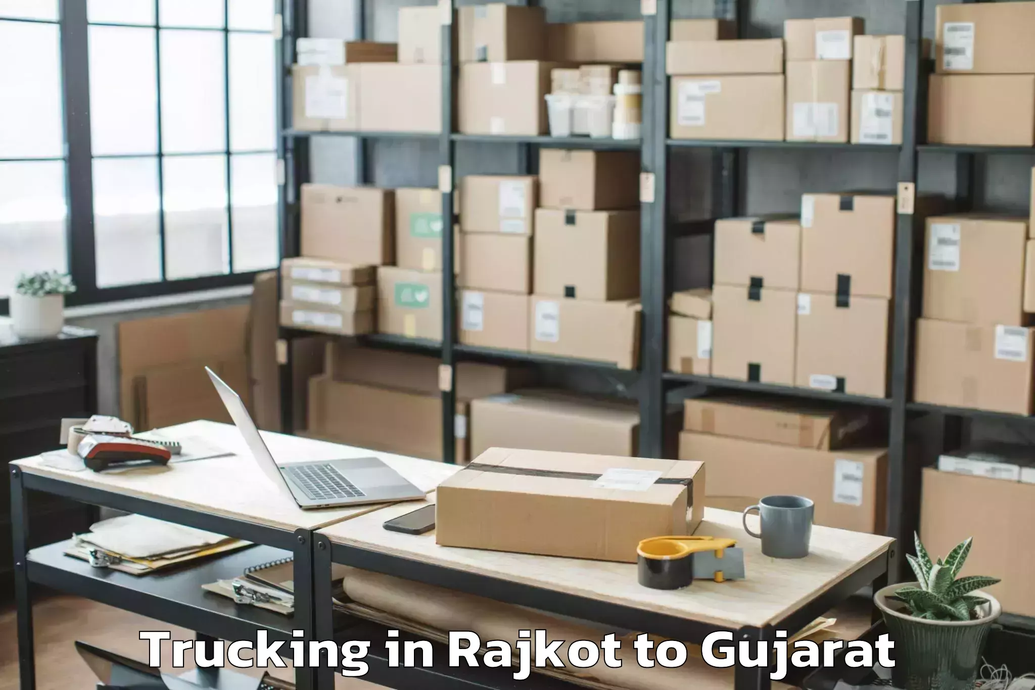 Hassle-Free Rajkot to Kotda Sangani Trucking